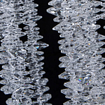 Люстра многоярусная с каркасом из металла и прозрачными подвесками FAIRYTREE Light варинант исполнения - 7 | Loft Concept в Костроме