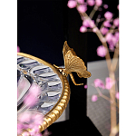 Чаша из прозрачного стекла с бронзовым ободком и фигурками бабочек Eden Garden варинант исполнения - 4 | Loft Concept в Костроме