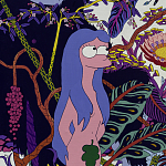 Homer Simpson in Paradise картина акрил на холсте варинант исполнения - 2 | Loft Concept в Костроме