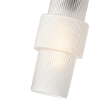 Подвесной светильник со стеклянным рифленым плафоном цилиндрической формы Eliara 13 варинант исполнения - 8 | Loft Concept в Костроме