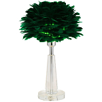 Настольная лампа с перьями Plumage Green Table Lamp варинант исполнения - 1 | Loft Concept в Костроме