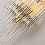 Бра с золотистым основанием и прозрачными трубками Nembus варинант исполнения - 3 | Loft Concept в Костроме