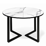 Стол обеденный раздвижной со столешницей белый мрамор Magali варинант исполнения - 2 | Loft Concept в Костроме