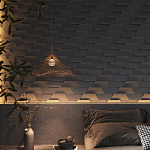 Гипсовая 3D Панель FIN варинант исполнения - 1 | Loft Concept в Костроме