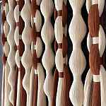 Дизайнерский Декор на стену с кисточками из хлопковых нитей wall panel Thread brushes варинант исполнения - 2 | Loft Concept в Костроме