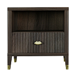 Прикроватная тумбочка с полкой Elsa Dreams Walnut  варинант исполнения - 6 | Loft Concept в Костроме