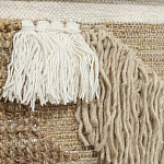 Панно из шерсти и хлопка с узором Beige Calista Cascade варинант исполнения - 3 | Loft Concept в Костроме