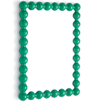 Настенное зеркало в зеленой раме Nya Green Mirror варинант исполнения - 2 | Loft Concept в Костроме