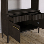 Стеллаж Primo с ящиками Темный орех варинант исполнения - 6 | Loft Concept в Костроме