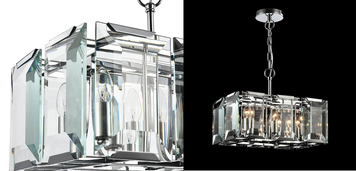 Люстра Harlow Crystal Square Chandelier chrome 6 Люстра Harlow Crystal Square Chandelier chrome 6 - Loft-Concept в Костроме