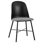 Стул из прочного пластика на металлическом основании Anora Black варинант исполнения - 1 | Loft Concept в Костроме