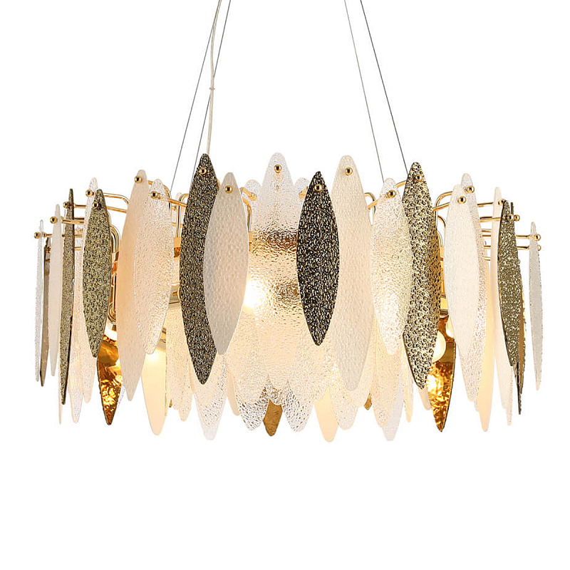 Люстра Monaghan Chandelier 8 Белый Золотой Люстра Monaghan Chandelier 8 Белый Золотой в Костроме | Loft Concept