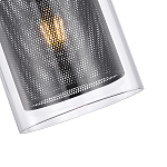 Подвесной светильник с сетчатым металлическим плафоном цилиндрической формы черный Metal Mesh варинант исполнения - 4 | Loft Concept в Костроме