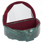 Шкатулка с мозаикой из натурального камня змеевик Stone Casket варинант исполнения - 2 | Loft Concept в Костроме