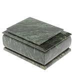 Шкатулка с зеркалом из натурального камня змеевик Stone Casket варинант исполнения - 5 | Loft Concept в Костроме