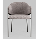 Стул Brace букле серый варинант исполнения - 4 | Loft Concept в Костроме