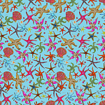 Stiletto Sideboard Blue nautical print варинант исполнения - 1 | Loft Concept в Костроме