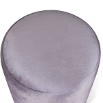 Пуф фиолетовый велюр на золотом металлическом основании Golden Belt варинант исполнения - 2 | Loft Concept в Костроме