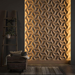 Гипсовая 3D панель с принтографией PM-46 варинант исполнения - 2 | Loft Concept в Костроме