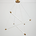 Светодиодная люстра Trumpet Tube Brass  варинант исполнения - 4 | Loft Concept в Костроме