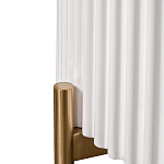 Тумбочка белая круглая с мраморной столешницей Thoroughbass варинант исполнения - 3 | Loft Concept в Костроме