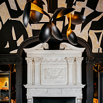 Обои ручная роспись в стиле Арт-деко Symphony Original colourway on Flint silk dupion варинант исполнения - 5 | Loft Concept в Костроме