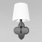 Бра с белым текстильным абажуром и фигурным основанием с зеркальной вставкой Vitorino варинант исполнения - 12 | Loft Concept в Костроме