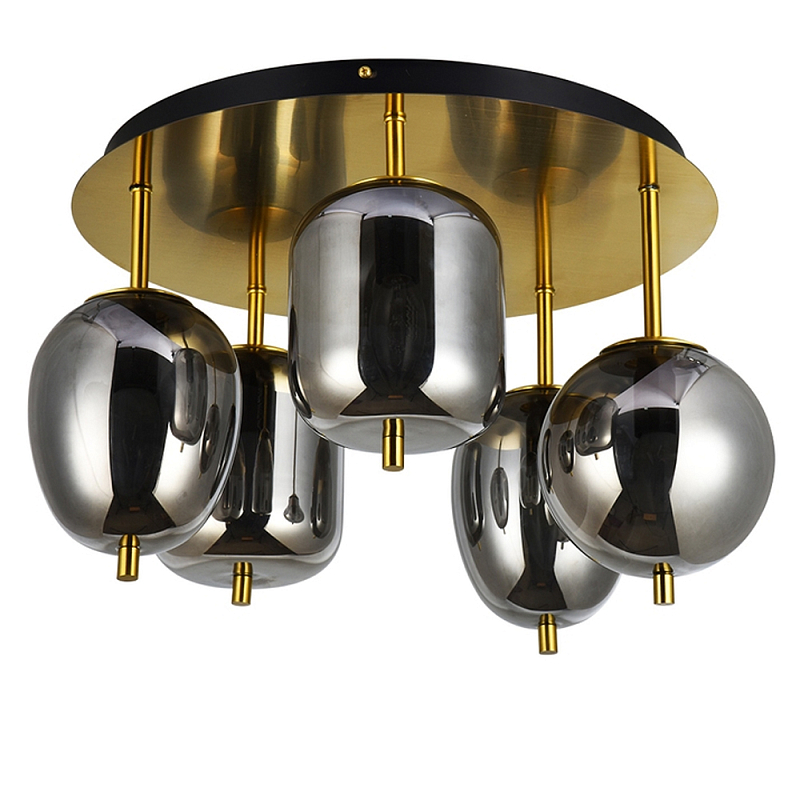 Потолочная люстра Lamp Phenix Серый Медь Потолочная люстра Lamp Phenix Серый Медь в Костроме | Loft Concept