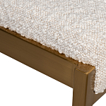 Стул барный букле бежевый с каркасом цвета матовое золото Tactility варинант исполнения - 3 | Loft Concept в Костроме