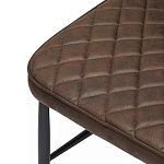 Стул с темно-коричневой обивкой из экокожи Benderson варинант исполнения - 6 | Loft Concept в Костроме