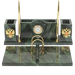 Настольный письменный набор из змеевика с подставкой под календарь Successful Leader варинант исполнения - 1 | Loft Concept в Костроме