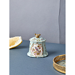 Шкатулка голубого цвета с рисунком и состаренным эффектом Eden Garden варинант исполнения - 7 | Loft Concept в Костроме