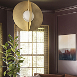 Подвесной светильник в форме золотых дисков Minimalist Lighting Fixture варинант исполнения - 3 | Loft Concept в Костроме