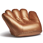 Дизайнерское кожаное кресло в форме руки Poltronova Joe Gold  Armchair варинант исполнения - 2 | Loft Concept в Костроме