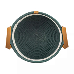 Корзина для хранения с ручками Interlacement Green  варинант исполнения - 1 | Loft Concept в Костроме