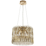 Круглая люстра с металлическими и хрустальными подвесками Bonnay Crystal Chandelier варинант исполнения - 2 | Loft Concept в Костроме