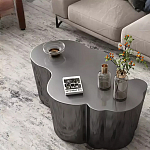 Дизайнерский журнальный стол зеркальный волнистой формы Gytep варинант исполнения - 3 | Loft Concept в Костроме