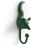 Настенный крючок лиса Fox Wall Hook Green варинант исполнения - 2 | Loft Concept в Костроме