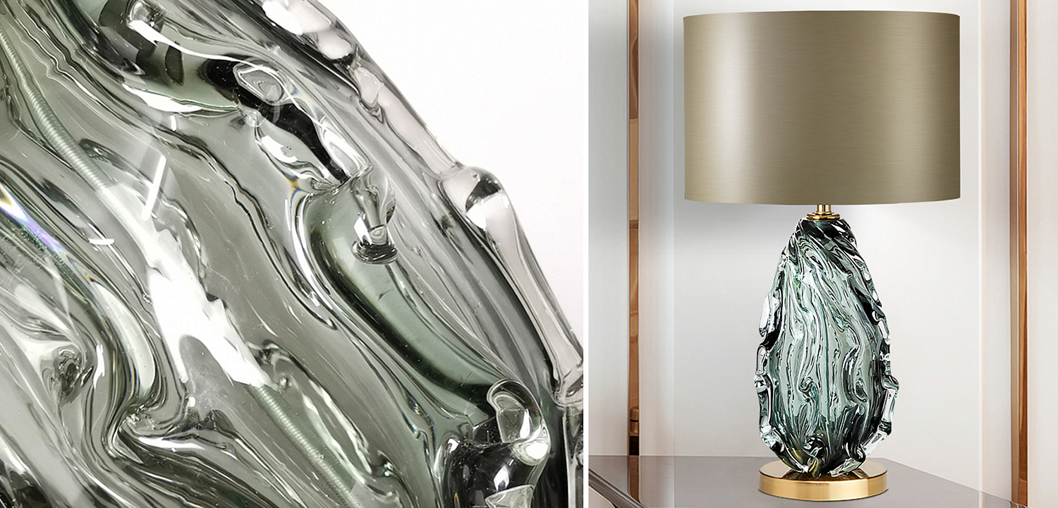 Настольная лампа Boivin Glass Table Lamp Настольная лампа Boivin Glass Table Lamp - Loft-Concept в Костроме