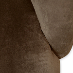 Барный стул со спинкой на 4-х деревянных ножках Коричневый Велюр Vendramin Chair  варинант исполнения - 4 | Loft Concept в Костроме