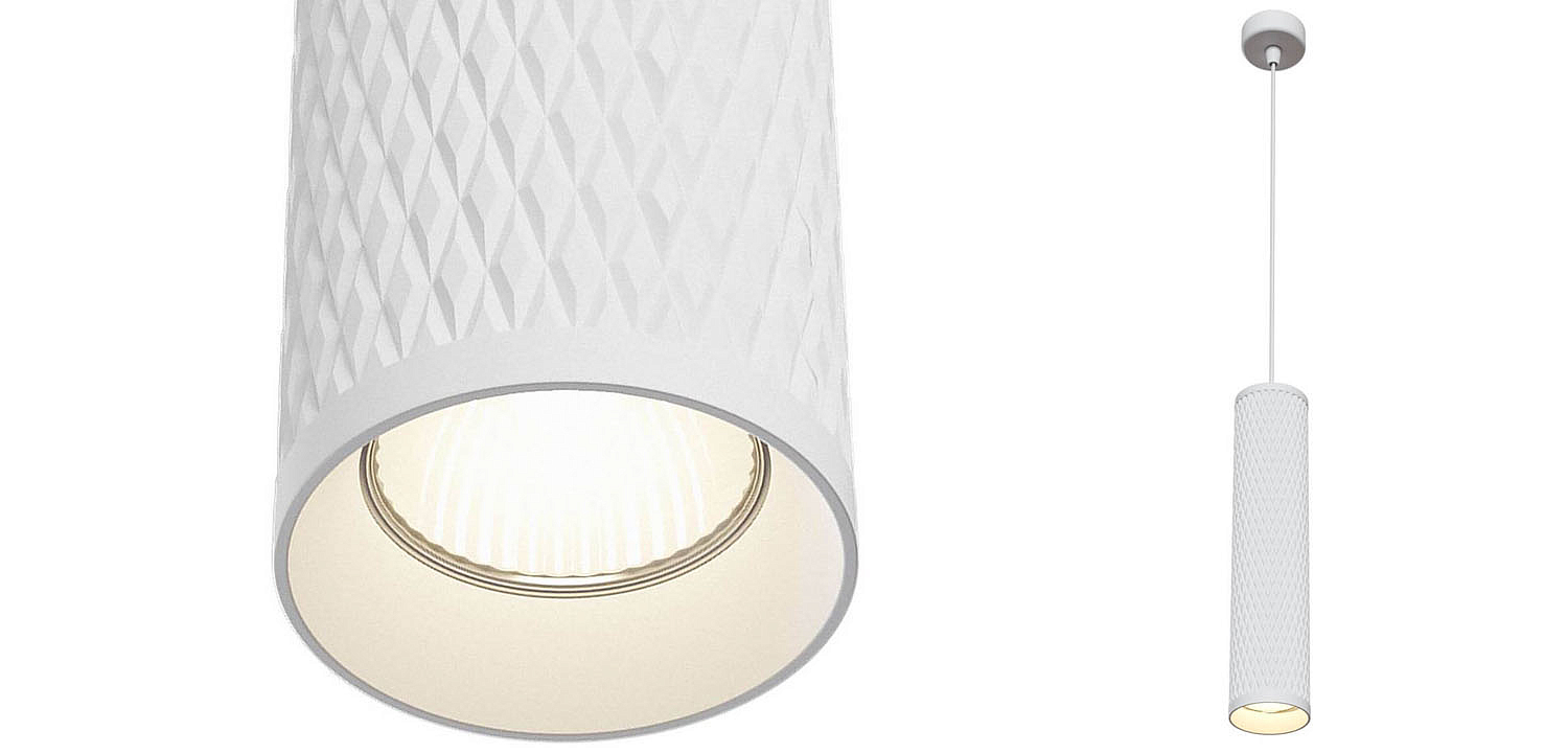 Подвесной светильник Trumpet tube white rhombus Подвесной светильник Trumpet tube white rhombus - Loft-Concept в Костроме