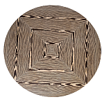 Столик журнальный круглый с полосатым узором Zebroids варинант исполнения - 7 | Loft Concept в Костроме