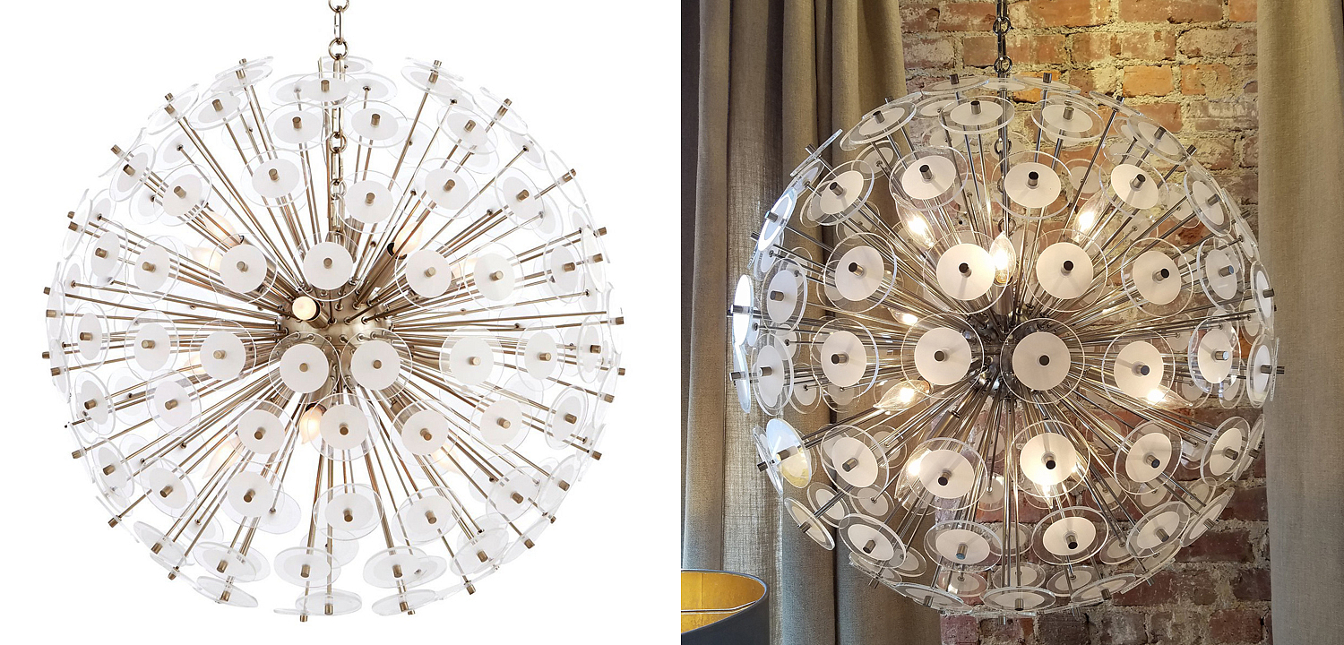 Люстра White Disco Glass Sputnik Chandelier 56 Люстра White Disco Glass Sputnik Chandelier 56 - Loft-Concept в Костроме