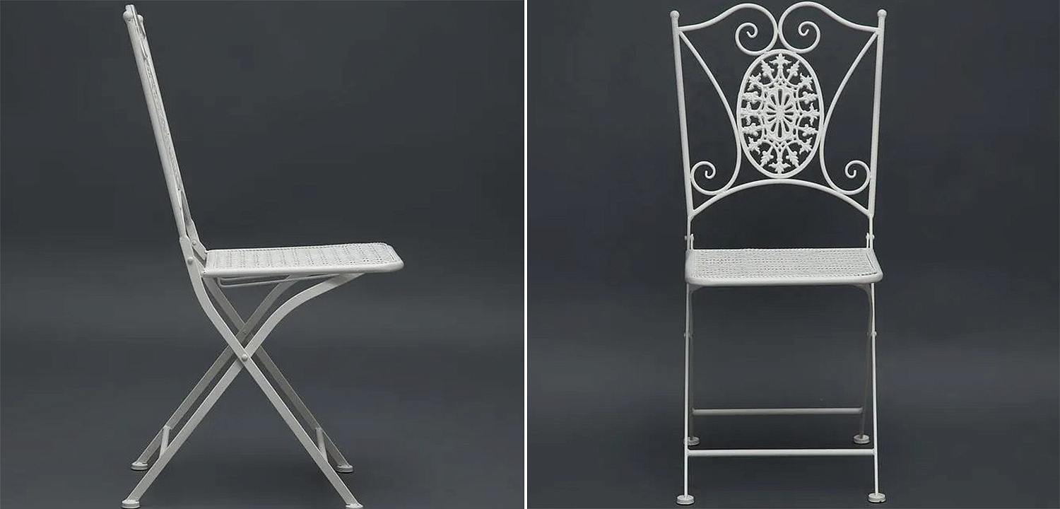 Стул Forged Patterns Eline White Стул Forged Patterns Eline White - Loft-Concept в Костроме