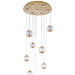 Каскадная люстра с сферическими плафонами из акрила Veva Lamps Chandelier варинант исполнения - 3 | Loft Concept в Костроме