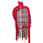 Настенный ковер разноцветный из одежды Heart варинант исполнения - 2 | Loft Concept в Костроме