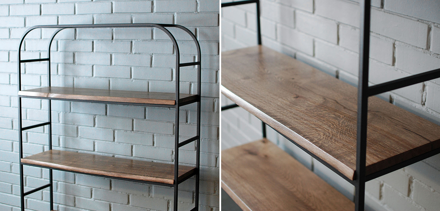 Стеллаж Holman Industrial Metal Rust Rack Стеллаж Holman Industrial Metal Rust Rack - Loft-Concept в Костроме
