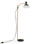 Торшер с поворотным плафоном Davy Brass Floor Lamp варинант исполнения - 2 | Loft Concept в Костроме