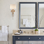 Бра с цветочным основанием и тканевым абажуром Tugella Flower Lamp варинант исполнения - 3 | Loft Concept в Костроме