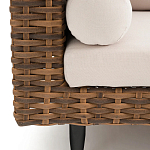 Трехместный садовый диван из плетеного пластика Matteo варинант исполнения - 4 | Loft Concept в Костроме